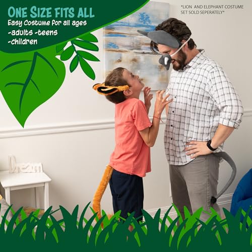 Squirrel Products Giraffe Headband Ears and Tail Costume Accessory Set - Fits Adults and Kids - Image 2
