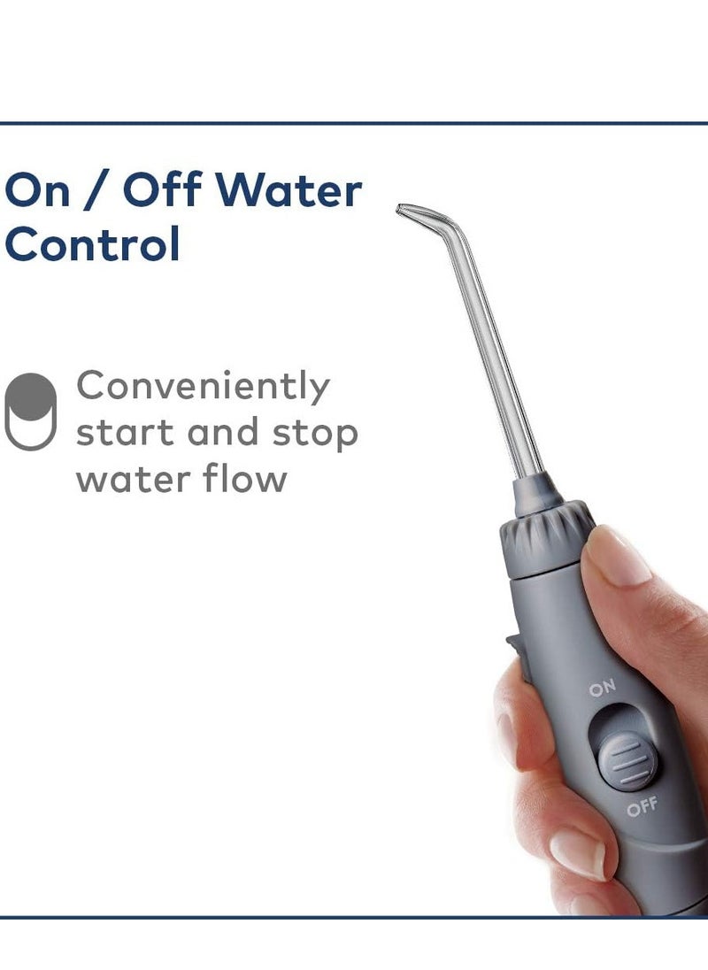 Waterpik - Waterpik Ultra Professional Water Flosser with 7 Tips and Advanced Pressure Control System with 10 Settings, Dental Plaque Removal Tool, Grey (WP-667UK) (2pin UK Bathroom Plug) - Image 1