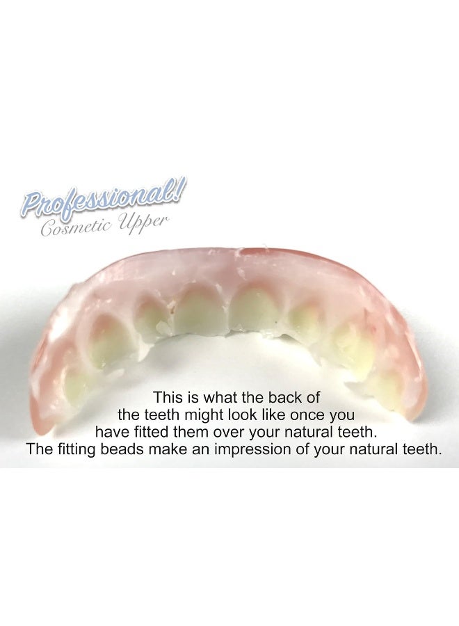 Instant Smile Professional Cosmetic Upper New from Instant Smile Hand Crafted Detail Custom fit at Home Works Best in Medium to Large Sized Mouths - Image 5