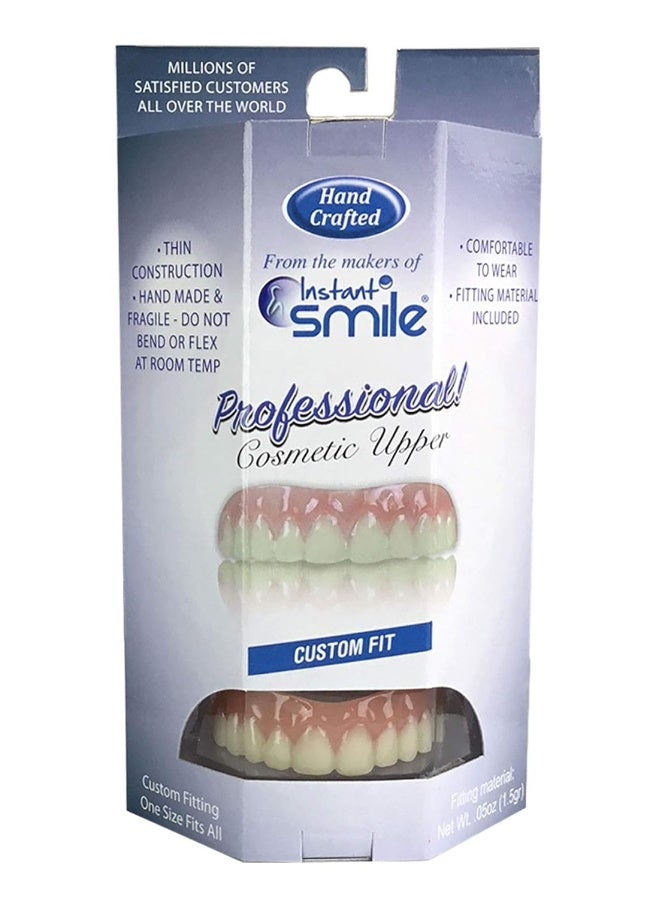 Instant Smile Professional Cosmetic Upper New from Instant Smile Hand Crafted Detail Custom fit at Home Works Best in Medium to Large Sized Mouths - Image 3