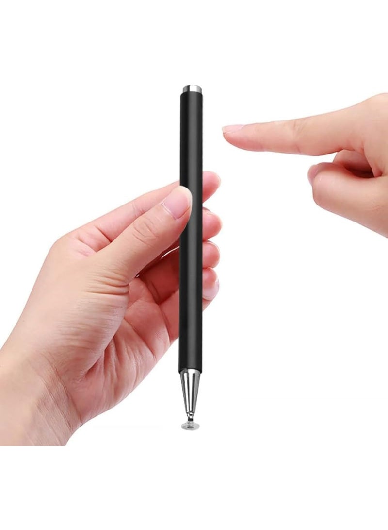 Universal Stylus Pen for Touch Screens – High Precision Disc Tip Capacitive Pen for iPad, iPhone, Samsung Tablets & Smartphones – No Charging Required – (Black) - Image 2