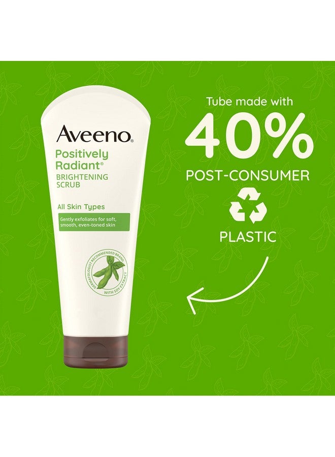 Aveeno Aveeno Positively Radiant Skin Brightening Exfoliating Daily Facial Scrub, Moisture-Rich Soy Extract, helps improve skin tone & texture, Oil-& Soap-Free, Hypoallergenic, 7 oz - Image 5