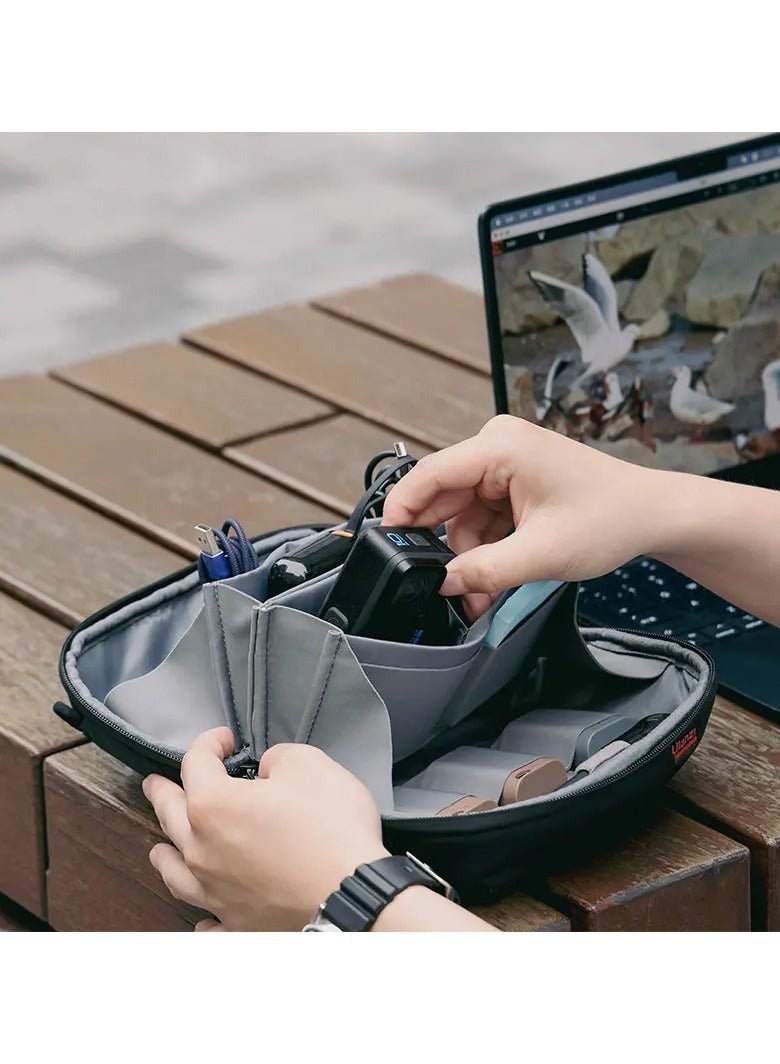 ULANZI BP07 Traker Tech Pouch Pro 2.5L – Water-Resistant EDC Gadget Organizer Bag with Enhanced Storage for Cables, Chargers, SSDs, Power Banks & Travel Accessories - Image 5