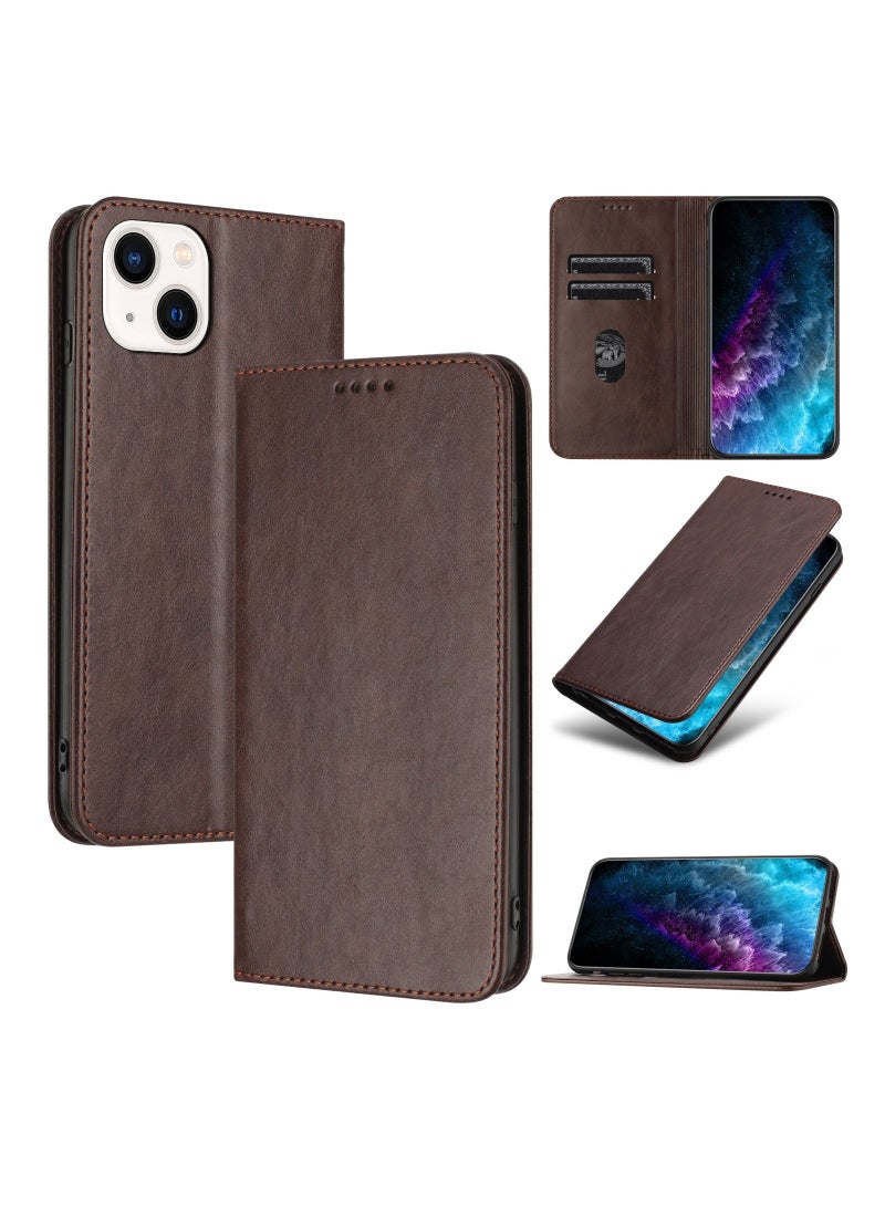 Suteni Flip Cover Card Slots Magnetic Leather Phone Case for iPhone  - Image 2