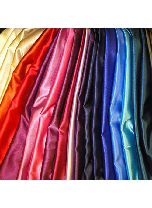 BINI Bini Fabrics Black Silky Satin Dress Fabric Plain Satin Material 4445 Width Slik Shiny Fabrics 3 Meter  - Image 3