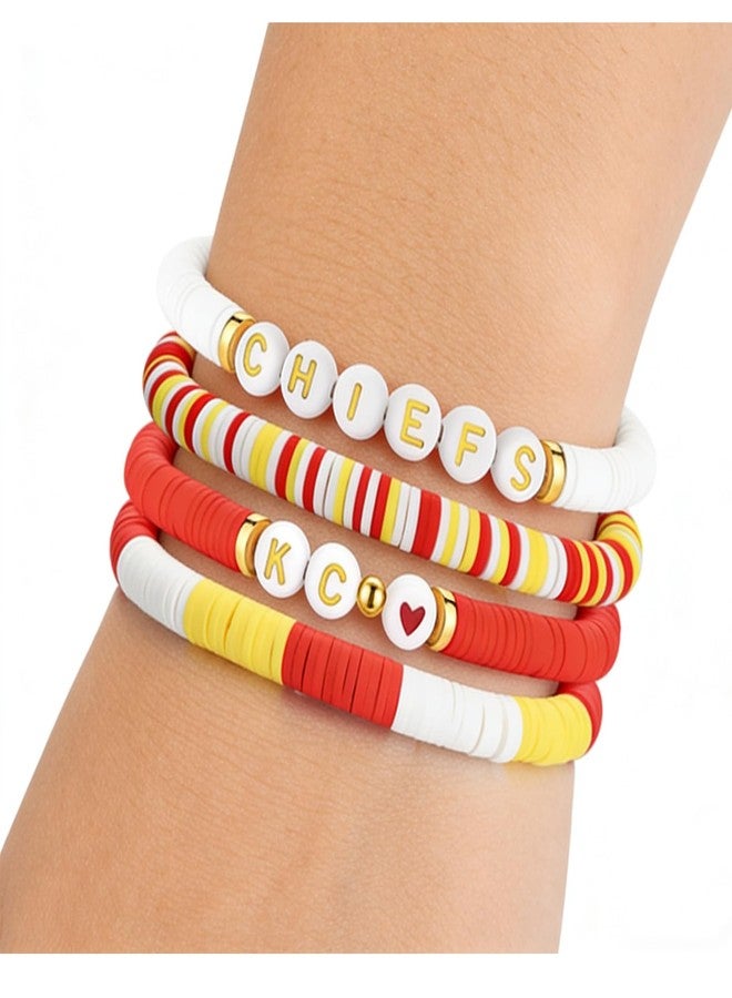 imani Gift for Football Fans K&C Bracelet Kansas City Cheerleader barcelet Inspired Game Day Party Decor Outfits - Image 2