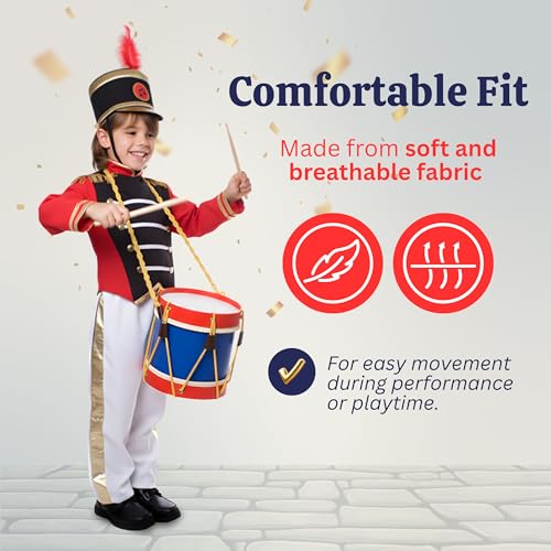 Dress Up America Marching Band Costume for Boys - Drum Major Uniform for Kids - Image 5