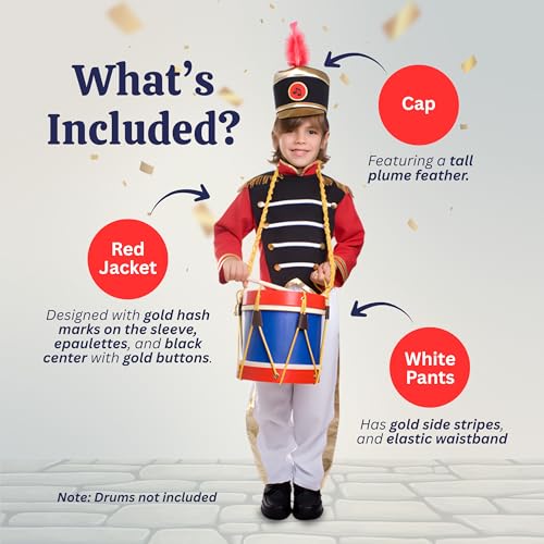 Dress Up America Marching Band Costume for Boys - Drum Major Uniform for Kids - Image 2