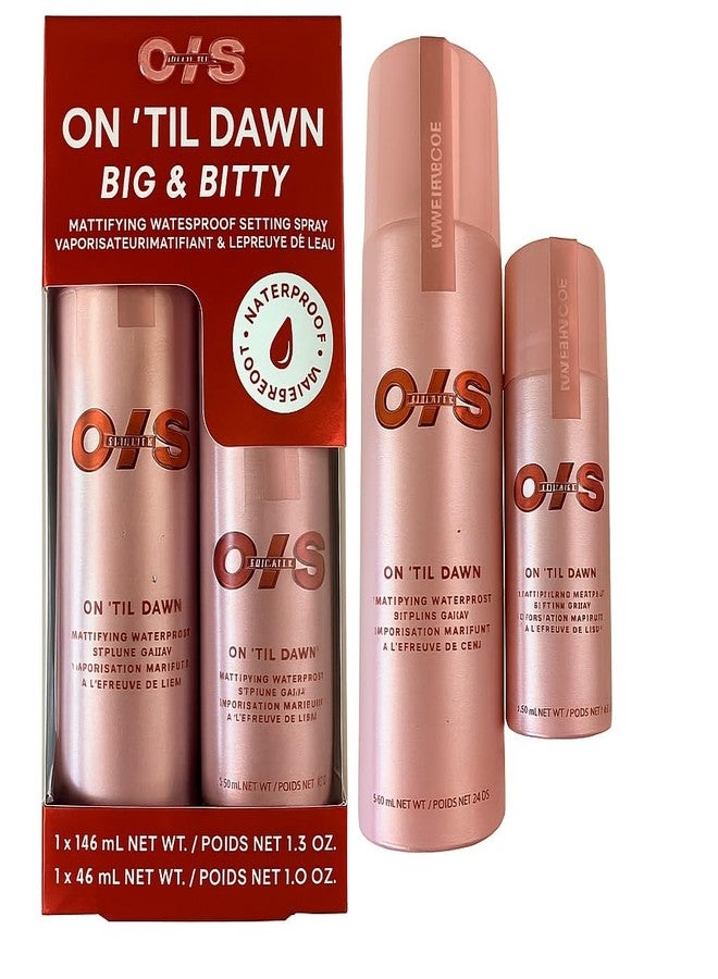 One size On ’Til Dawn Big & Bitty Mattifying Waterproof Setting Spray Duo – Includes Full Size (3.4 fl. oz / 146 mL) and Travel Size (1.0 fl. oz / 46 mL) - Image 2