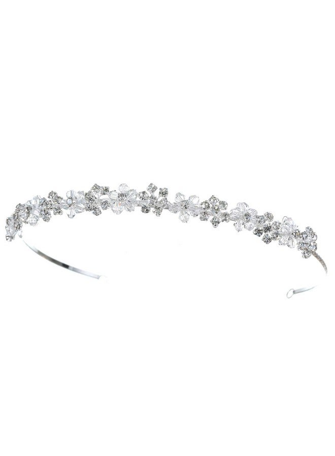 SAMKY Amky Crystal Wedding Tiara Bridal Headpiece For Brides Hair Accessories For Woman - Image 3