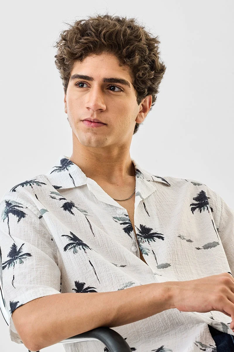 سنيتش قميص مطبوع بنقوش الزهور بقصة واسعة