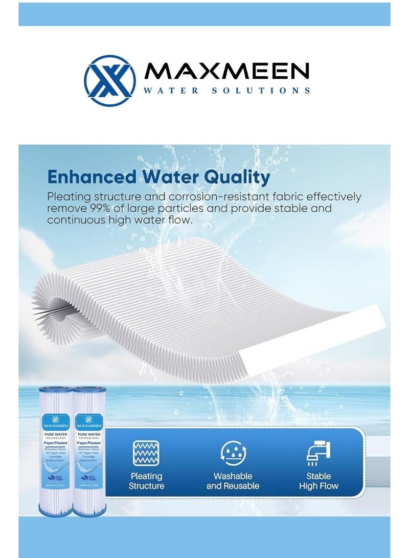 ماكسمين غيار فاتر مياه شرائح ورقية 10 إنش من Maxmeen Water (شمعة فلتر ) - Image 4