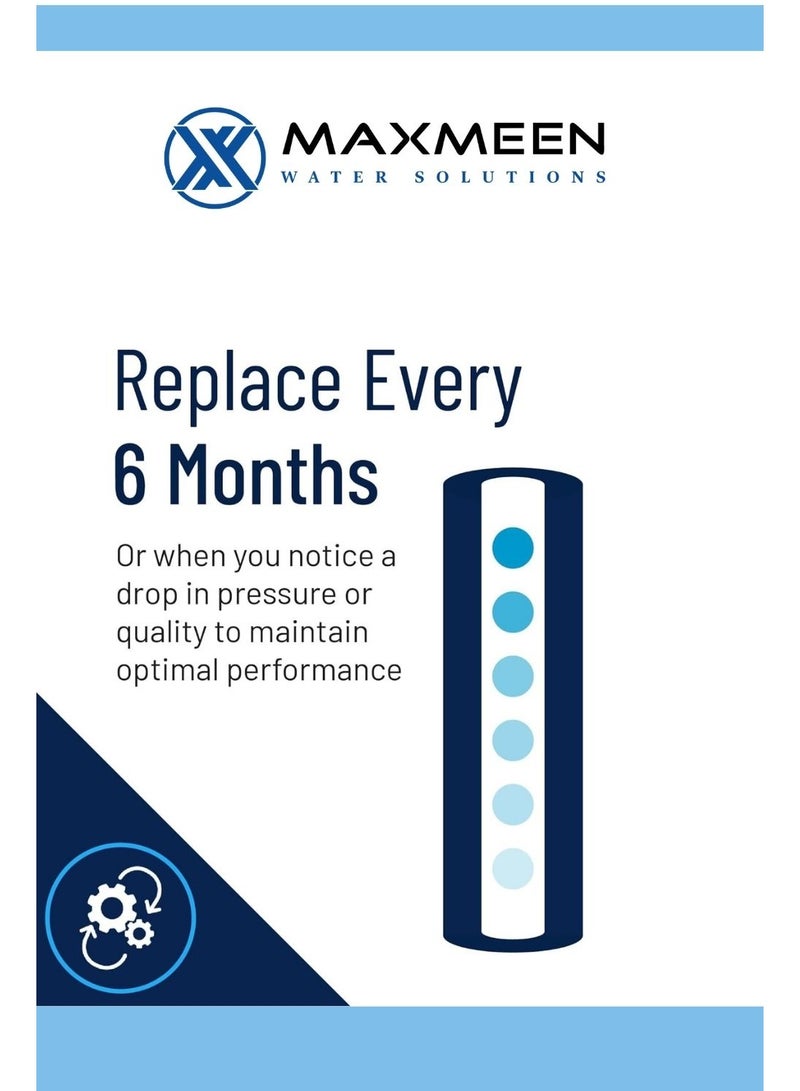 ماكسمين غيار فاتر مياه شرائح ورقية 10 إنش من Maxmeen Water (شمعة فلتر ) - Image 3