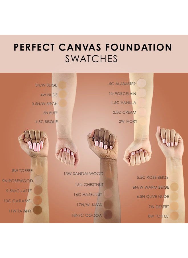 Temptu Temptu Perfect Canvas Hydra Lock Foundation, Birch, 1 Fl Oz  - Image 3