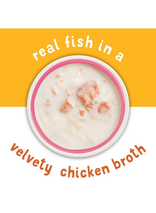 فريسكس مجموعة متنوعة من مكملات طعام القطط الرطبة الخالية من الحبوب من بورينا فريسكيز، حساء صغير مع سمك السلمون الأحمر والتونة في مرق - (18) كوبًا (1.2 أونصة) - Image 3