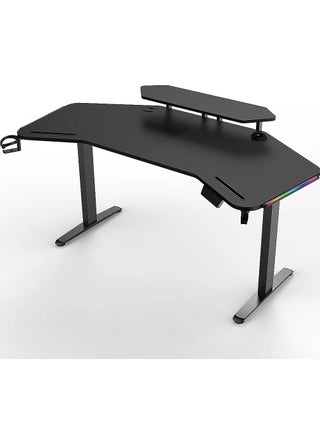 ROYAL POLAR Lifting Gaming Table LED Desk Anchor Table with 2 Monitor Shelves 2 iPad Grooves Cable Management and Power Socket Holders Sit Stand Adjustable Height RGB Desk Electric Standing Desk - pzsku/Z2914956F19B7C4D69F35Z/45/_/1691073526/9894a5ac-2ad9-4866-ad4d-05903c2b5df9