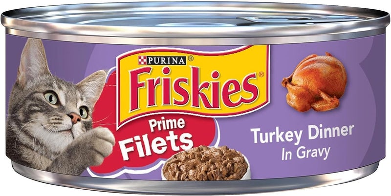 Friskies Prime Filets Turkey Dinner in Gravy Wet Cat Food - 156g - Image 1