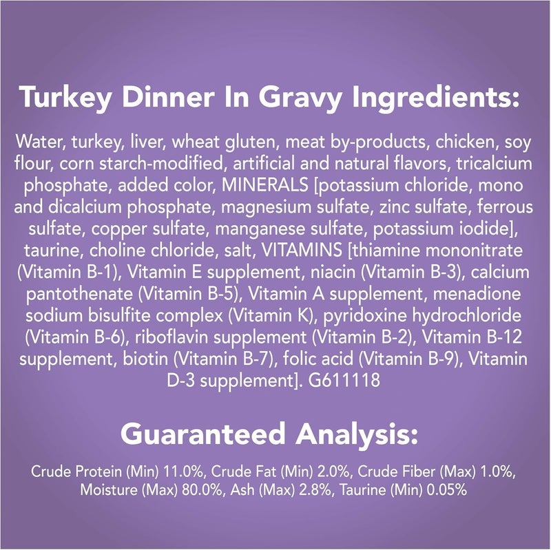 Friskies Prime Filets Turkey Dinner in Gravy Wet Cat Food - 156g - Image 4