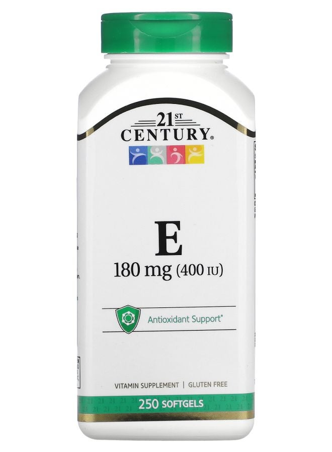 21st Century Vitamin E 180 mg (400 IU) 250 Softgels 