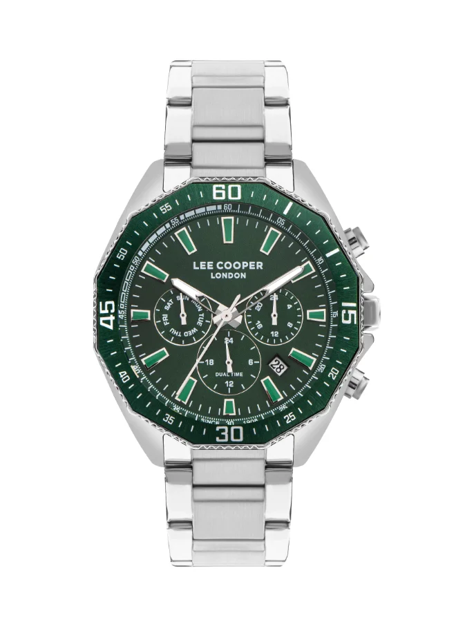 لي كوبر LEE COOPER Men's Multi Function Green Dial Watch - LC07847.370