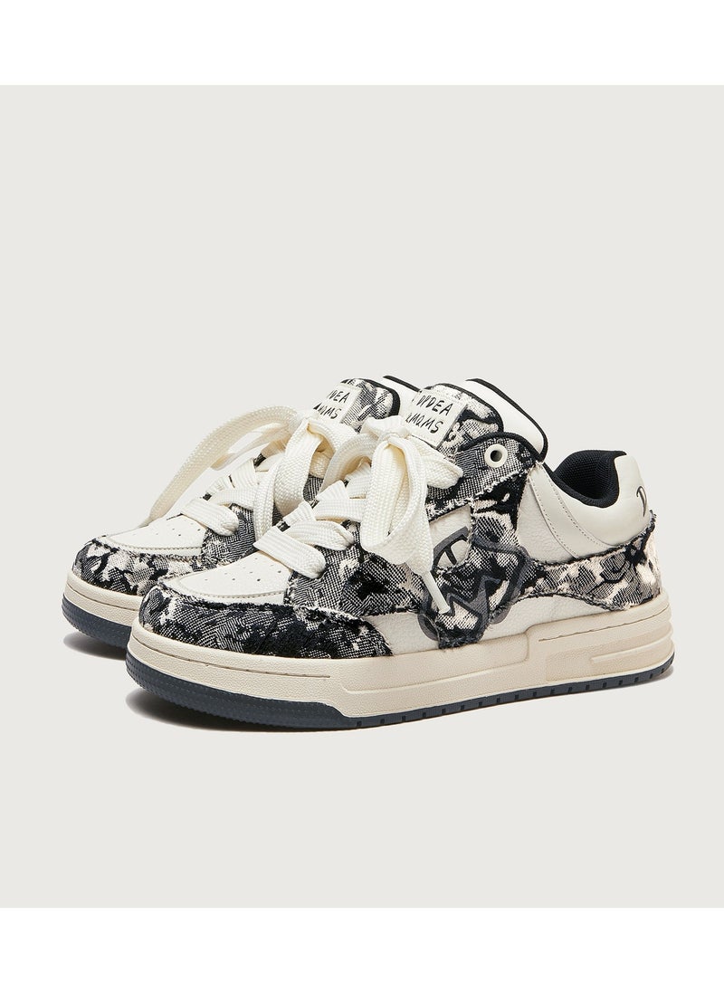 KUYING - New Thick Sole Elevated Board Shoes - Image 1