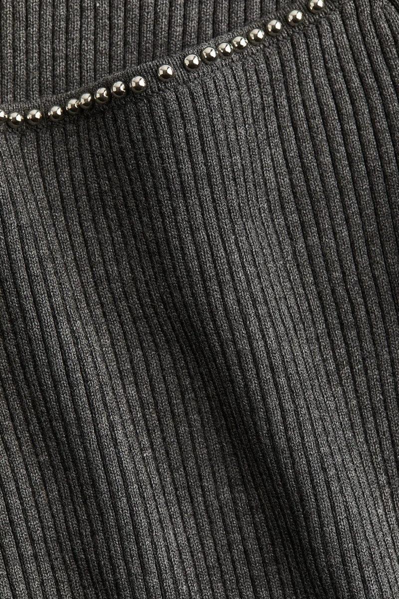 H&M Bead-detail off-the-shoulder top