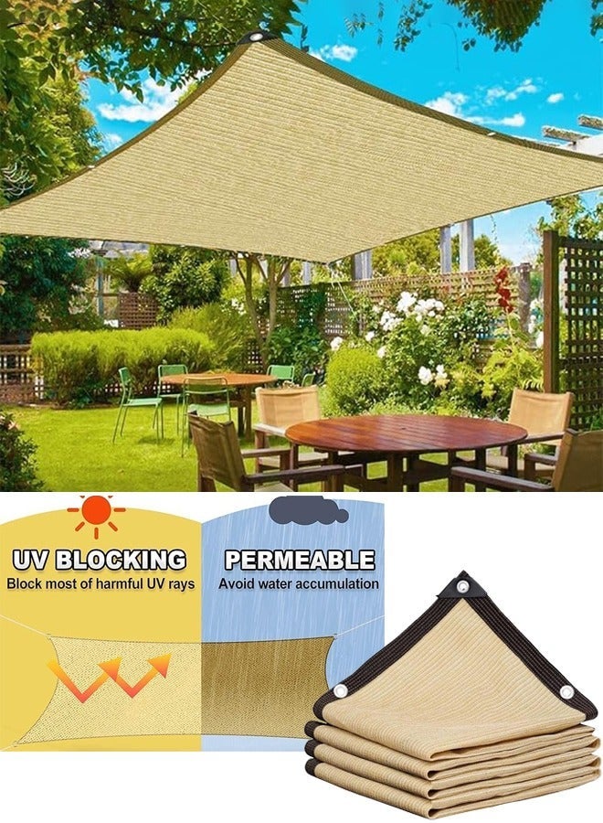 Water-Permeable Outdoor Sunshade Net | Sun Shade Canopy for Patio, Balcony, Swimming Pool and Car Park | Sun Sail for Camping Picnic Party | Plant & Flower Sun Protection Shading Mesh - Image 1