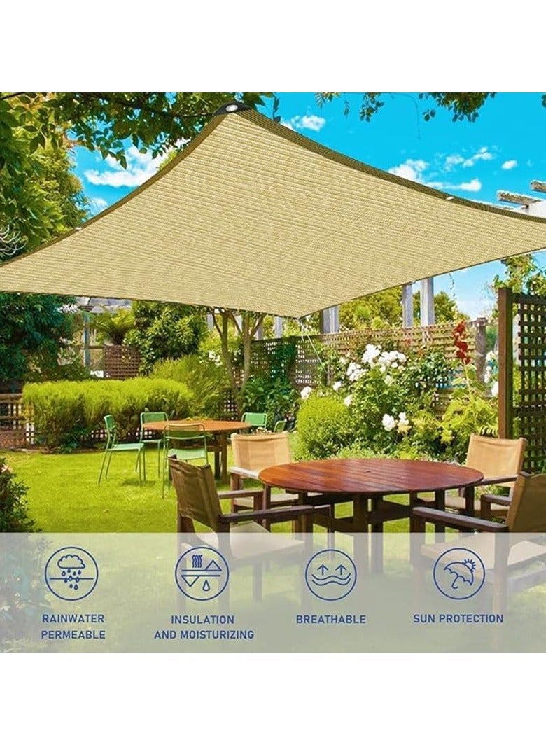 Water-Permeable Outdoor Sunshade Net | Sun Shade Canopy for Patio, Balcony, Swimming Pool and Car Park | Sun Sail for Camping Picnic Party | Plant & Flower Sun Protection Shading Mesh - Image 2