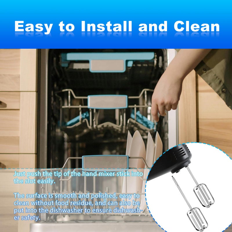 Lyreh 2pcs Hand Mixer Beaters Attachments Compatible with BLACK & DECKER, Universal Stainless Steel Electric Hand Mixer Whisk Replacement for Cooking and Baking - Image 5