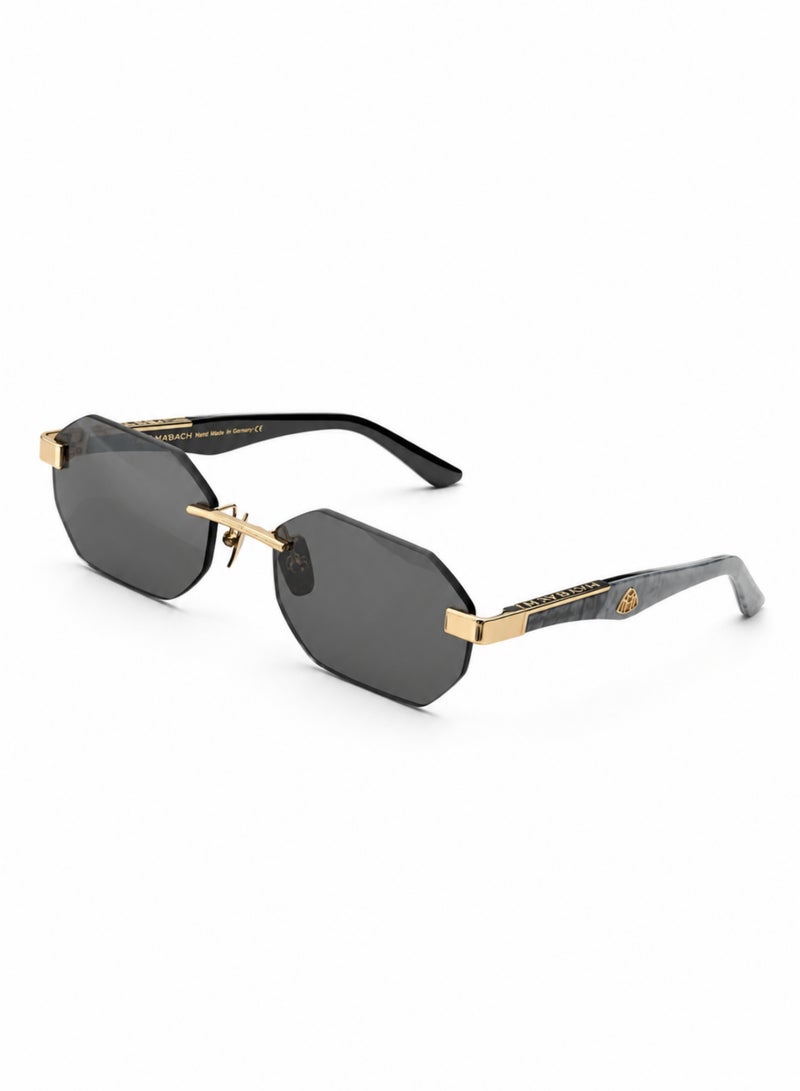 MAYBACH Rimless Sunglasses for Men & Women – Silver & Gold Designer UV400 Shades with Frameless Geometric Lens - Image 2