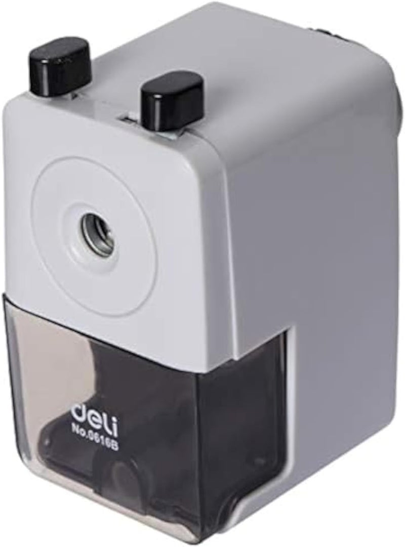 Deli Rotary Pencil Sharpener, Grey