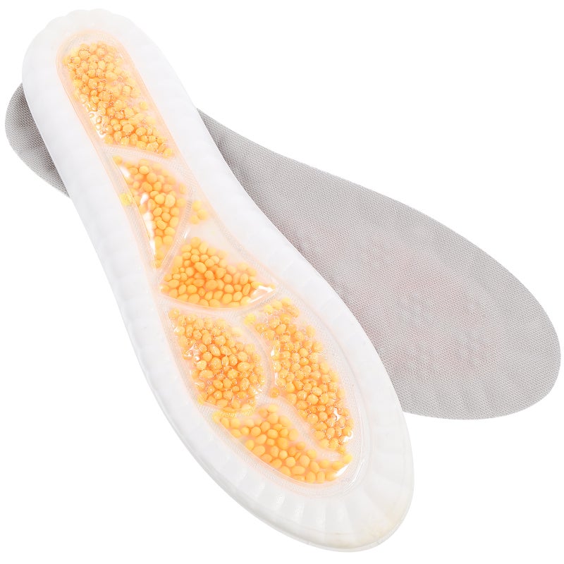 1 Pair Sole Insoles Sweat Absorption Insole Foot Sole Cushion PU Insoles for Men - Image 1