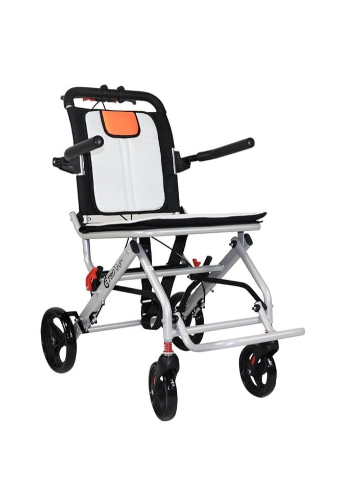 Cool Baby Thickened Aluminum Wheelchairs for The Elderly Wheelchairs Disabled Portable Foldable Double Support Frame Small Hand Push Scooter - Image 1