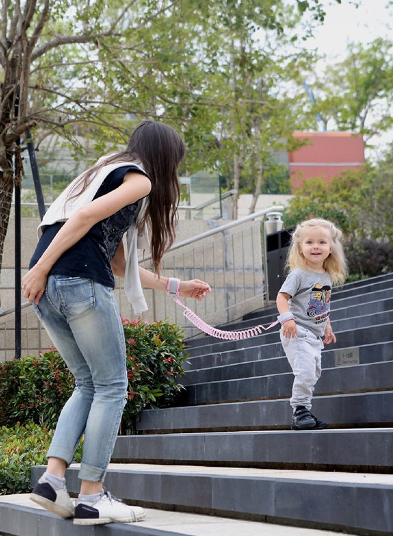 AEENAA 2-in-1 Anti-Lost Wrist Link for Toddlers Safety Walking Leash with Induction Lock & Reflective Strap - Image 2