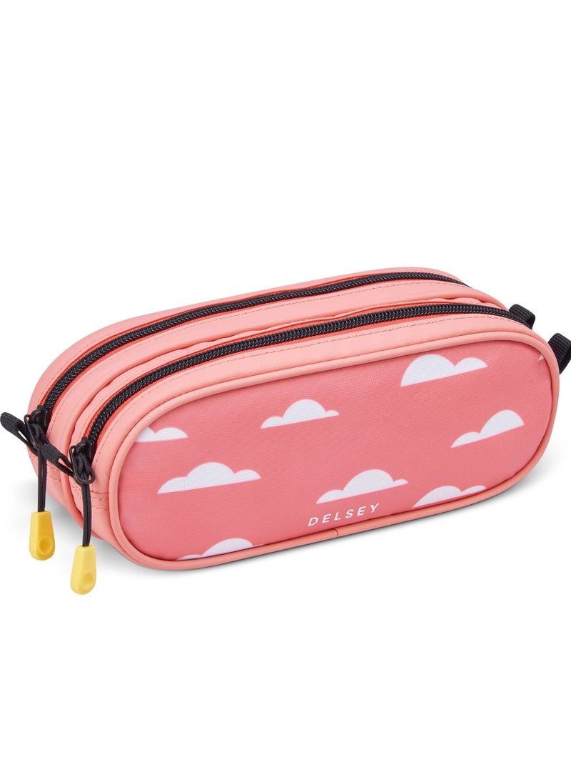 DELSEY Paris BTS 2023 2-Compartment Pencil Case With Top Zip Opening - Pink Printing - Image 2