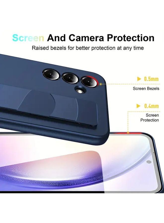 غطاء هاتف Black Galaxy S24 Plus المقاوم للصدمات مع سوار معصم - Image 4