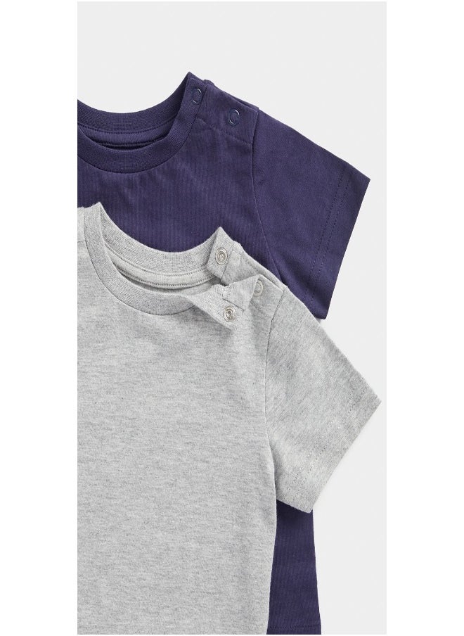 mothercare Navy and Grey T Shirts 2 Pack  - Image 3
