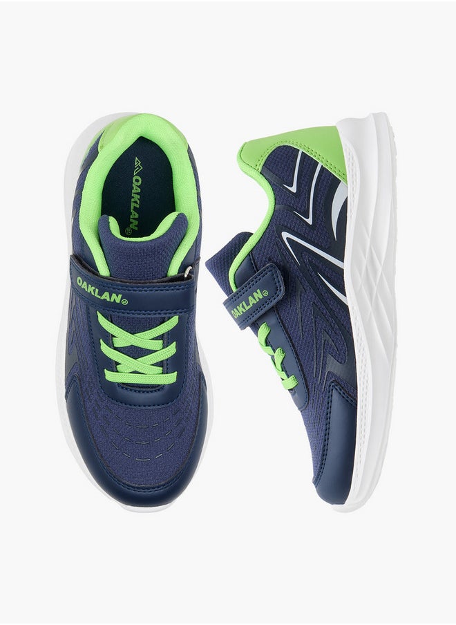 Oaklan by Shoexpress Boys Panelled Sports Shoes with Hook and Loop Closure  - Image 1
