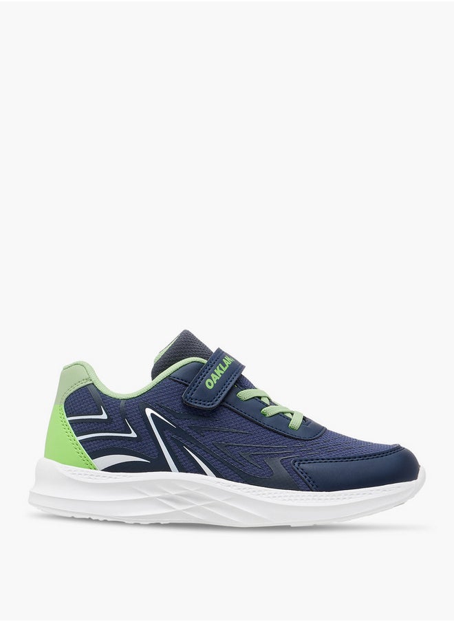 Oaklan by Shoexpress Boys Panelled Sports Shoes with Hook and Loop Closure  - Image 3