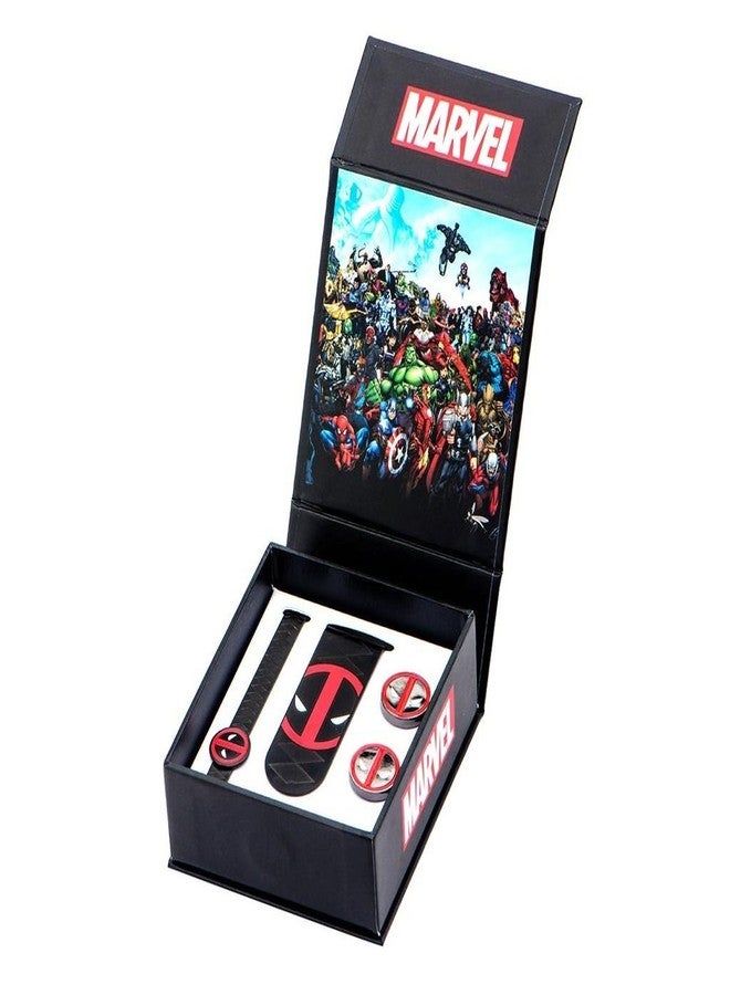 Marvel Comics Marvel Deadpool Money Clip, Tie Bar & Cuff Links Set - Image 2