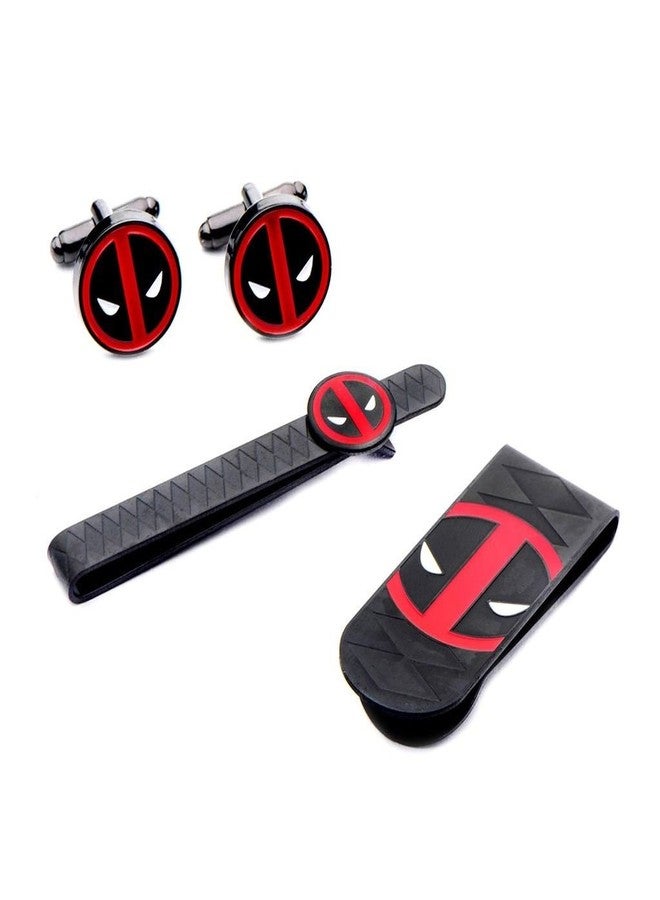Marvel Comics Marvel Deadpool Money Clip, Tie Bar & Cuff Links Set - Image 1