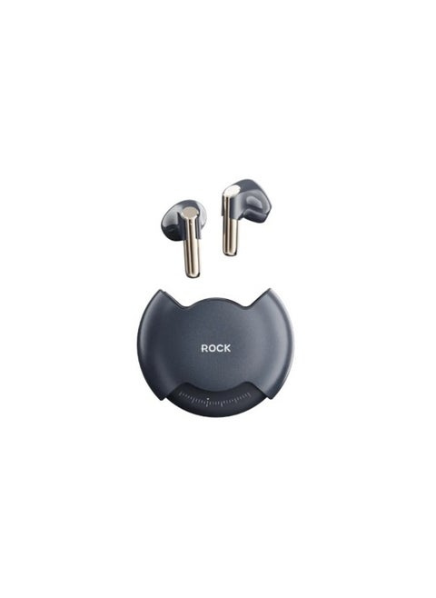 Rock Space Rotating TWS Earphones Wireless Earbuds Bluetooth 5.3 Built-in Mic Smart Touch Control - Black