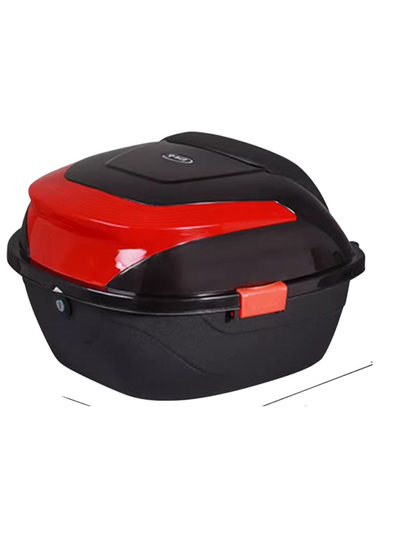 Motorcycle Rear Trunk Box, Large Waterproof Storage Bag with 2 Keys