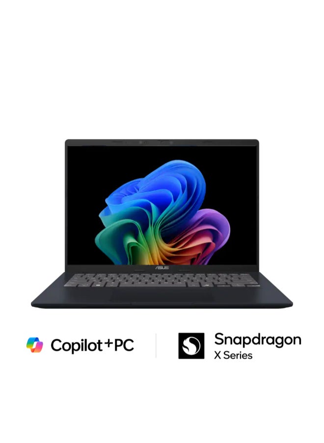 ASUS Vivobook 14 14" FHD+ Laptop, Copilot+ PC - Snapdragon X with 16GB RAM, 512GB SSD, Qualcomm Adreno Graphics, Windows 11 Home English Quiet Blue - Image 2