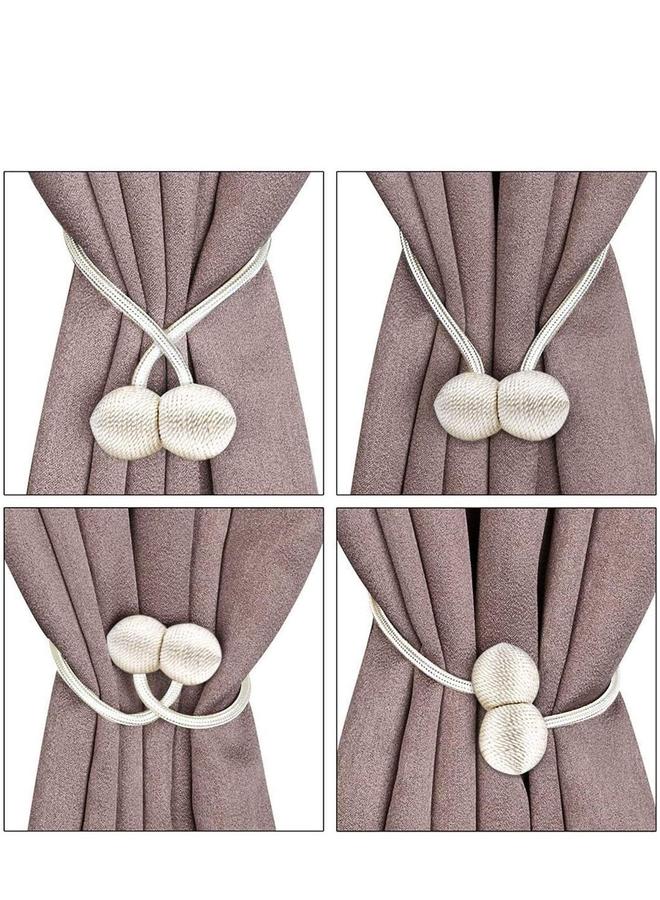 HOMESTAR حاملات ستائر مغناطيسية من قطعتين لمكتب المنزل - Image 4