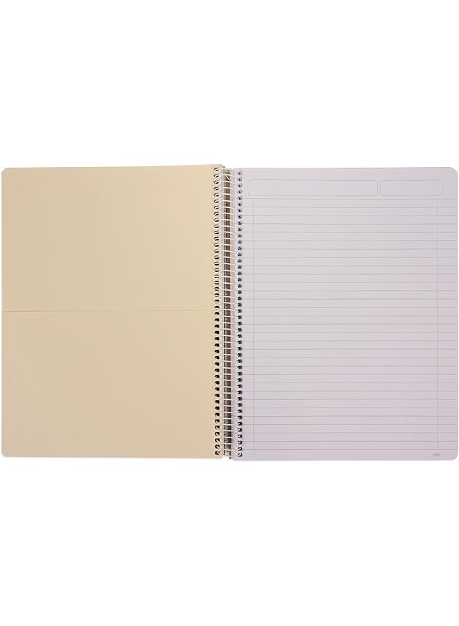 إيروريكس كتاب جامعي فاخر من الورق المقوى الملون، غلاف نيون ناعم، 4 مواضيع، مقاس 215×279 مم، 160 ورقة Fsub4Ss8.5×11 - Image 3