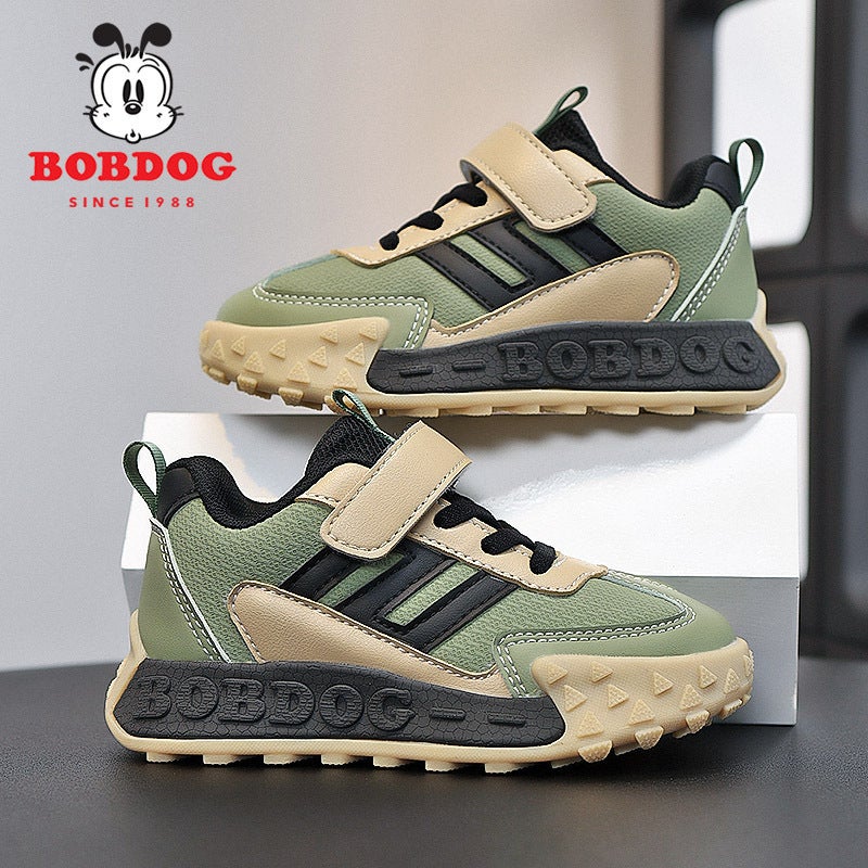 Children'S Babu Bean Leather Autumn Fashion Shoes New Sports Girls Waterproof Middle And Big Children'S Forrest Gump Shoes Boys Shoes 2024 - Image 2