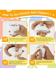 Dominy Automatic Electric Nail Clipper for,3 Speeds LCD Digital Display, Nail Clip Storage, USB Rechargeable Safety Fingernail Trimmer for Baby, Kids, Seniors, Caregivers  - Image 5