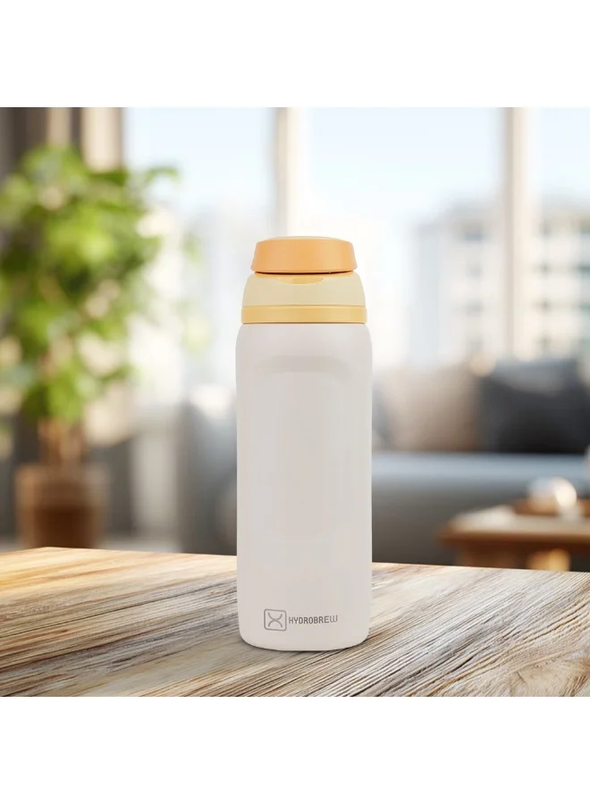 هيدروبرو Hydrobrew Personalized Sip Switch Stainless Steel Water Bottle - Soft Latte
