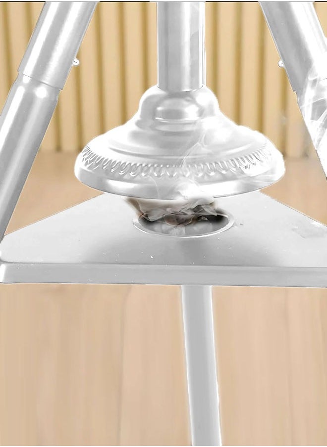 Eworld Sturdy Clothes Incense bakhoor Burner Stand, Alloy Steel Hanger with cloth Hooks and Ventilation Holes for Aromatic bukhoor Steaming, Elegant and Sturdy Organizer for Home, Office and Hotels  - Image 5
